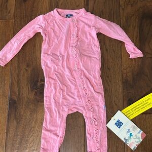 Kickee Pants Pink Footies One Piece